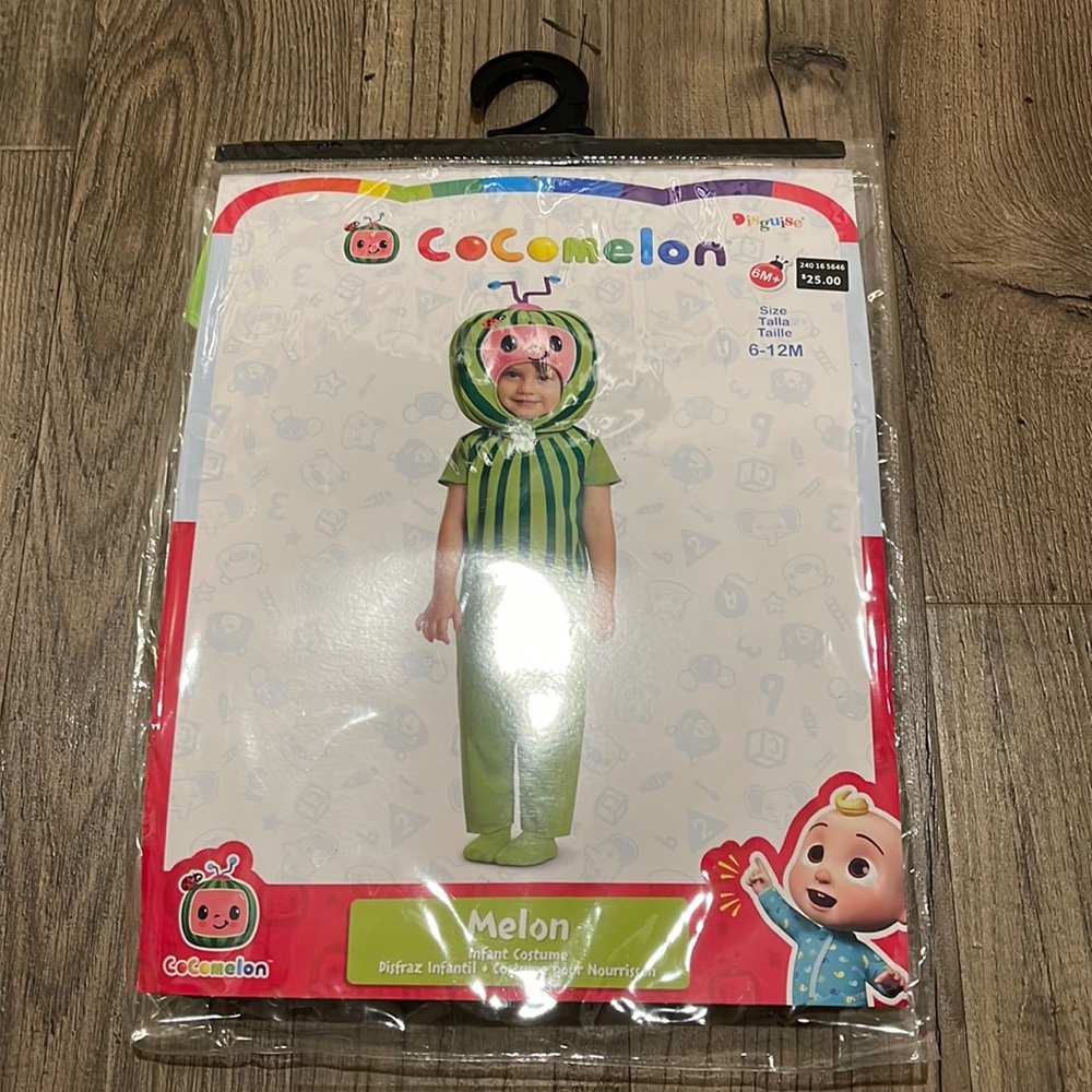 NWT Cocomelon Melon Costume for Halloween Birthday Dress Up - 6-12 Months